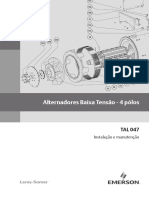 Alternadores Baixa Tensão - 4 Pólos: Instalação e Manutenção