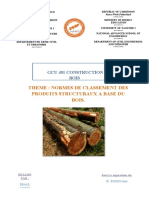 Norme de classement des produits structuraux à base du bois