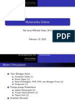 Matematika Diskret: Nur'ainul Miftahul Huda, M.Si