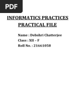 Informatics Practices Practical File Class 12th - Pandas, Matplotlib & SQL Questions With Solutions