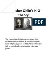 Heckscher Ohlin's H-O Theory