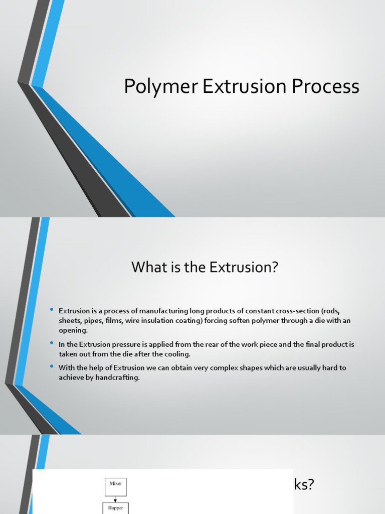 Polymerextrusion 180721114925 | PDF | Extrusion | Chemical Substances
