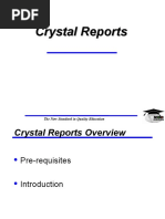 Crystal Reports Training1