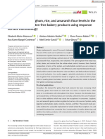 Optimization of Sorghum, Rice, and Amaranth Flour Levels in The Development of Gluten Free Bakery Products Using Response Surface Methodology