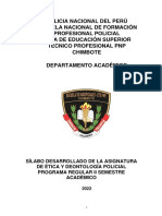 Silabo Etica Deontología Policial 2022 2023
