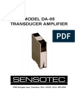 Transducer Amplifier Manual Chapter Overview
