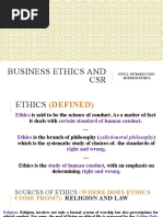 Business Ethics & CSR