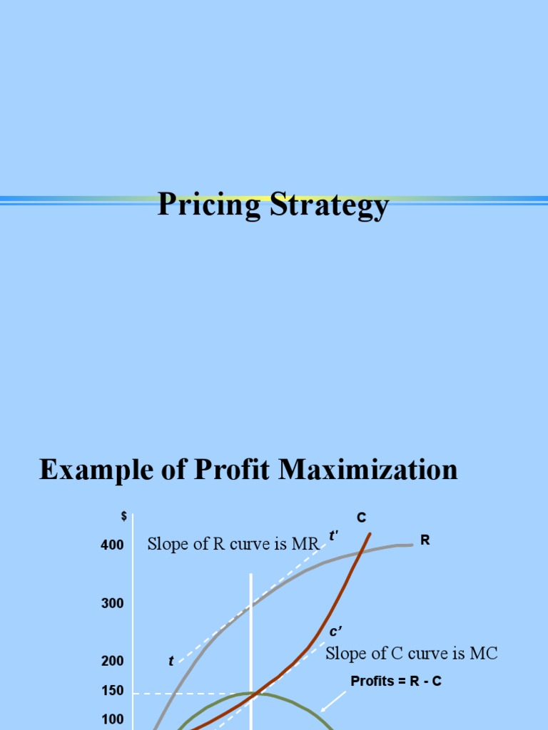 Profit Maximization and Pricing Strategies | PDF | United States ...