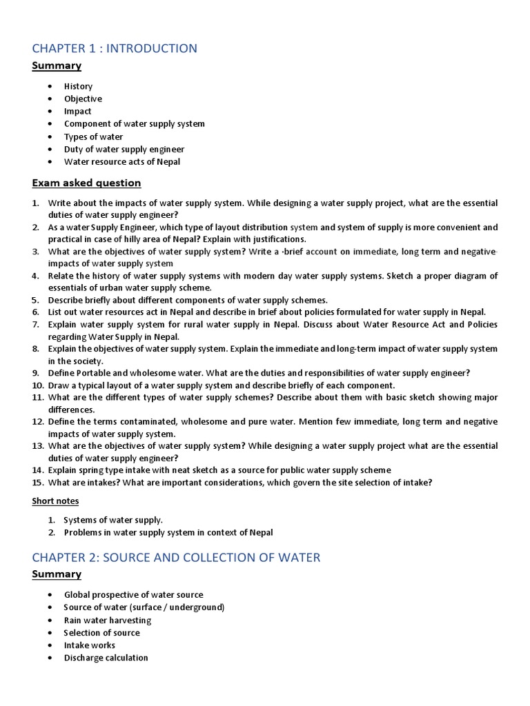 Water Supply Engineering PDF Water Purification Water