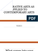 Integrative Arts As Applied To Contemporary Arts