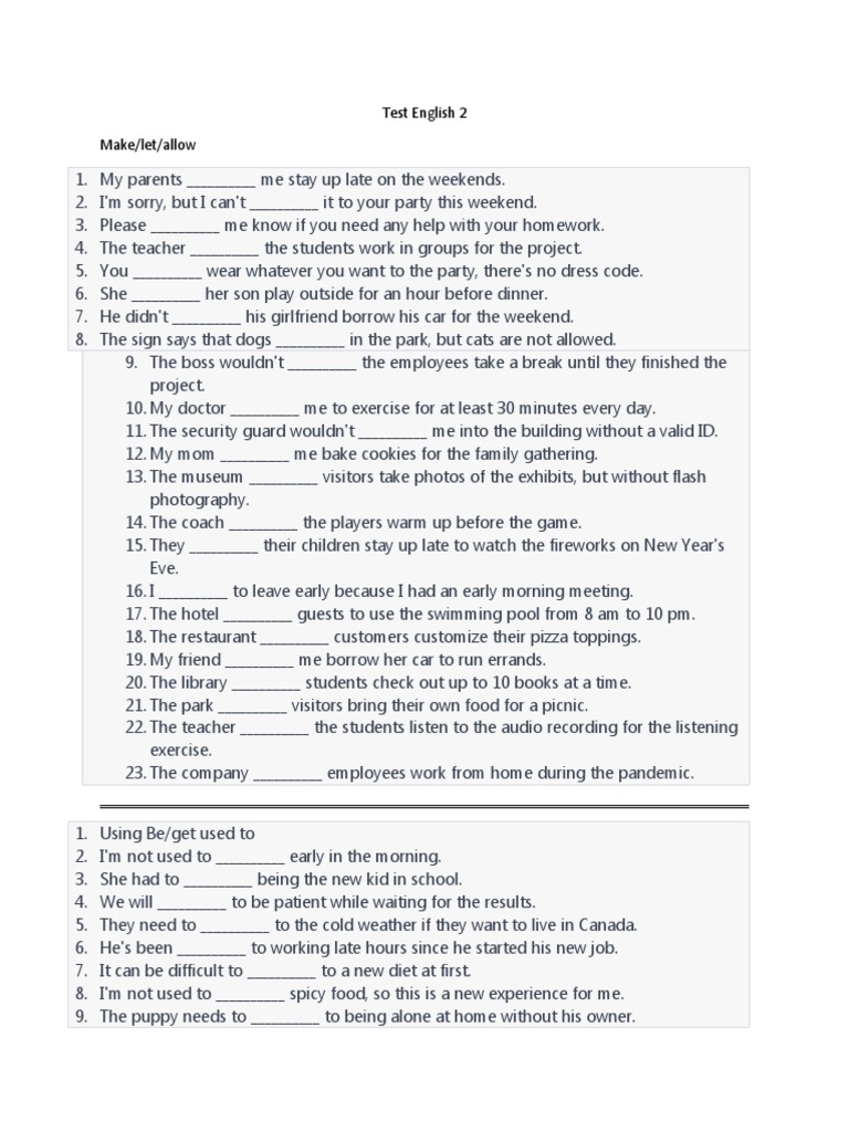 Test English 2 | PDF