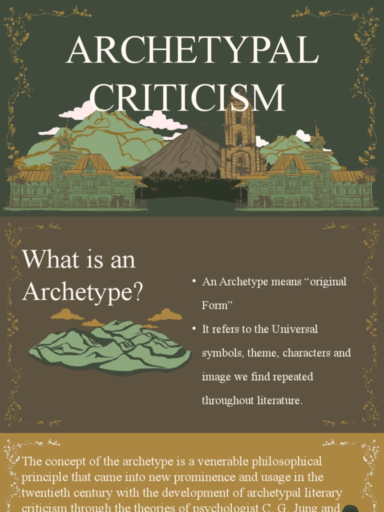 Understanding Archetypal Criticism | PDF | Philosophy | General Fiction
