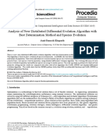 Analysis of New Distributed Differential Evolution Algorithm With Best Determination Method and Species Evolution