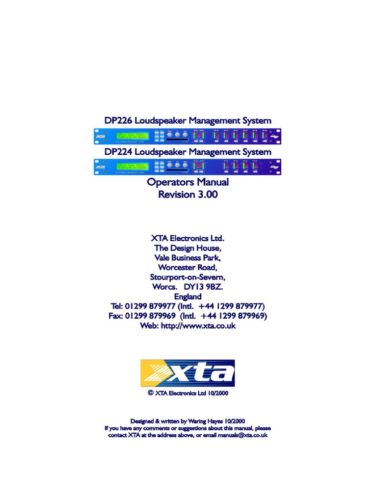 Getting Started with the DP226 Digital Signal Processor A Guide to