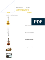 Unit 5. Activities - Musical Instruments