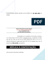 Replica Contestacao Negativa Geral Peticoes Online