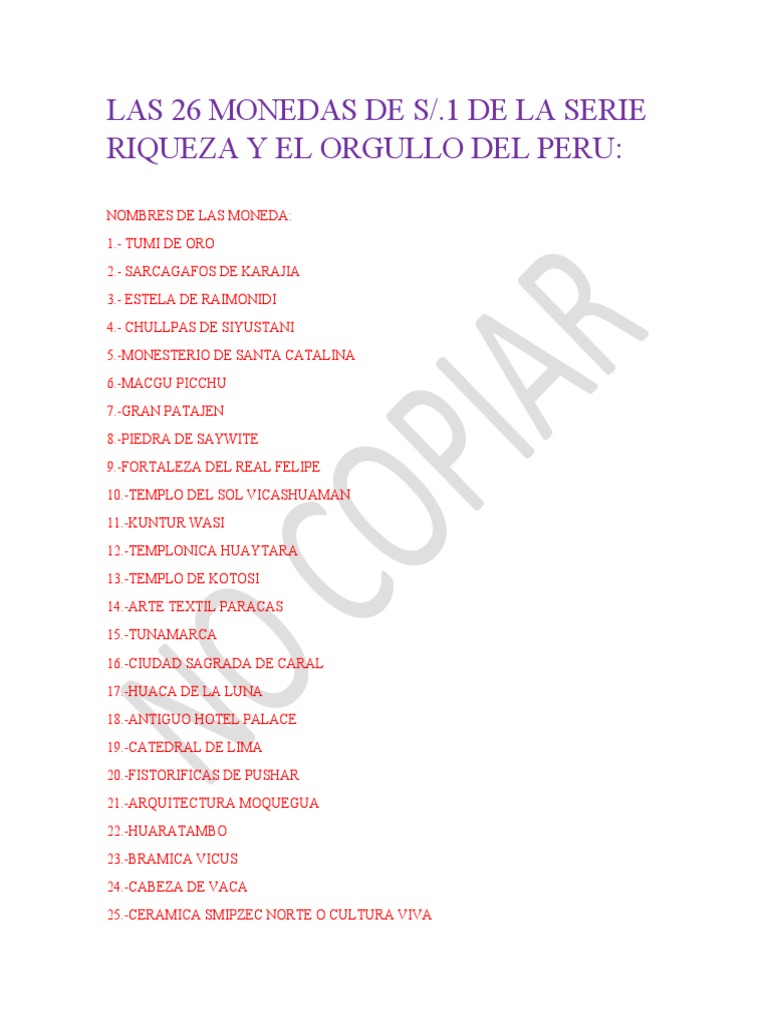 Las 26 Monedas de S | PDF