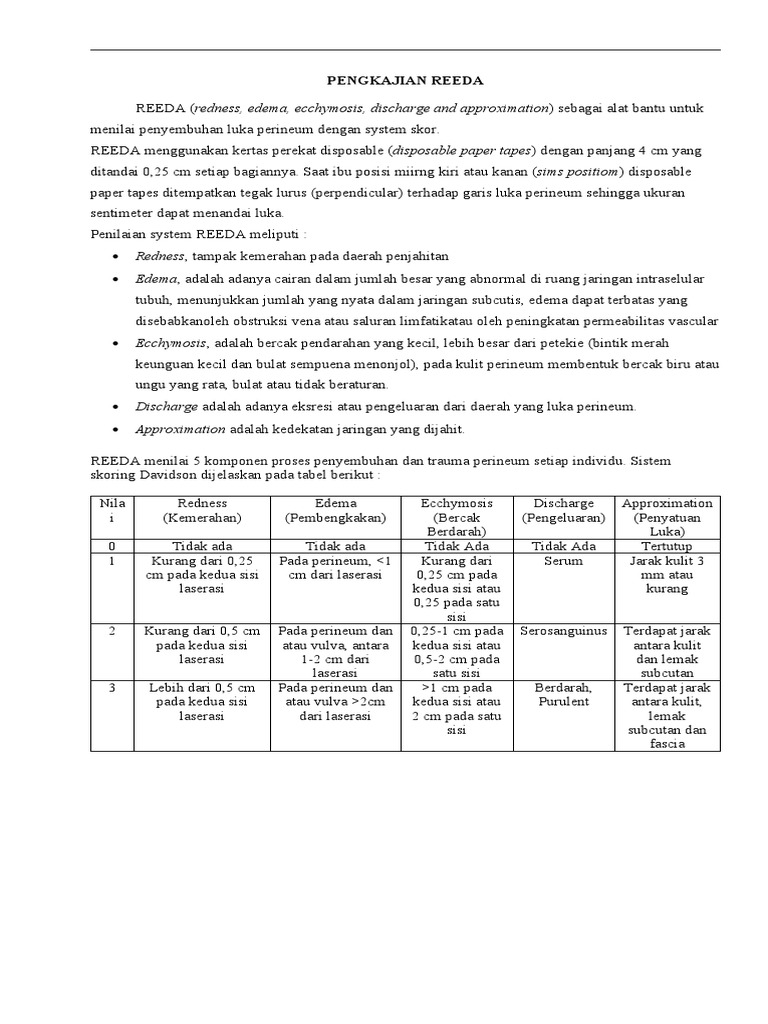 Pengkajian REEDA pada Ibu Postpartum | PDF | Sains & Matematika