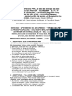 4 - 2023 - Março - Ano A - Músicas Litúrgicas