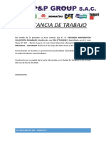 CONSTANCIA DE TRABAJO para Trab. Eison