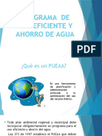 Programa de Uso Eficiente y Ahorro de Agua