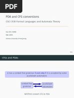 CFG Pda Equivalence