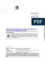 INTE 06-02-12-2014 Determinaci+ N Por Lavado Del Material Que Pasa Por El Tamiz 75 - Ám en Agregados Minerales