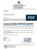 Form 137 Letter Request