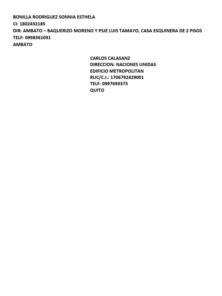 Rotulos de Envio | PDF | Ecuador