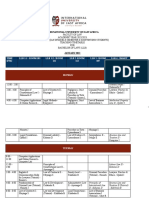 IUEA FOL Teaching Timetable - Semester I & II 22 - 23