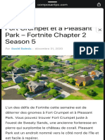 Où Déterrer Les Gnomes À Fort Crumpet Et À Pleasant Park - Fortnite Chapter 2 Season 5 Composant PC