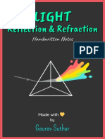 Light Reflection and Refraction Notes