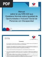 Manual Sobre La Ley N 20 422