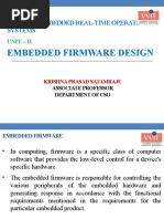 Unit - 3 Embedded Firmware Design