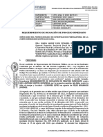 Requerimiento de Incoación de Proceso Inmediato