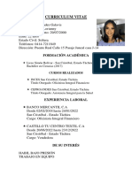 CURRICULUM VITAE Modelo