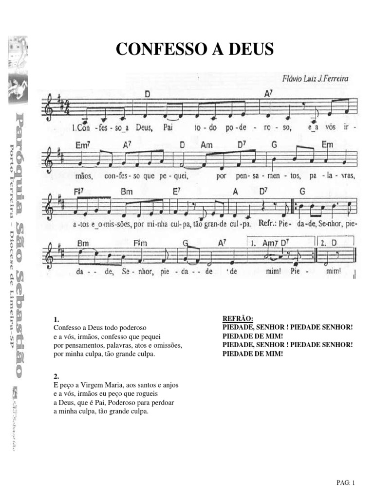 Confesso - A - Deus - Todo - Poderoso PARTITURA | PDF