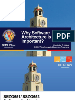 Why Software Architecture Is Important?: BITS Pilani