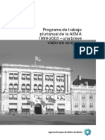Programa de Trabajoplurianual de La AEMA1999-2003