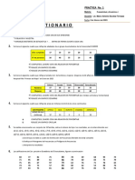 Práctica de Probabilidad y Estadística I con preguntas sobre variables, distribución de frecuencias y cálculos estadísticos