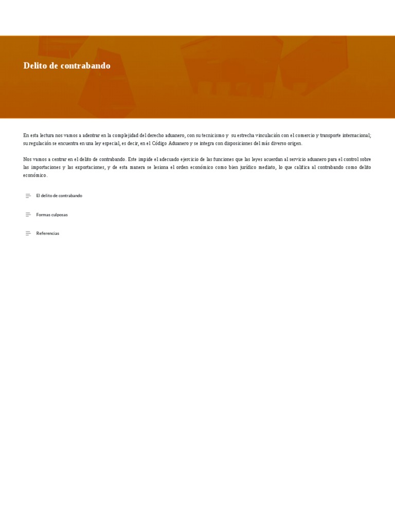 Delito de Contrabando en Argentina | PDF | aduana | Contrabando