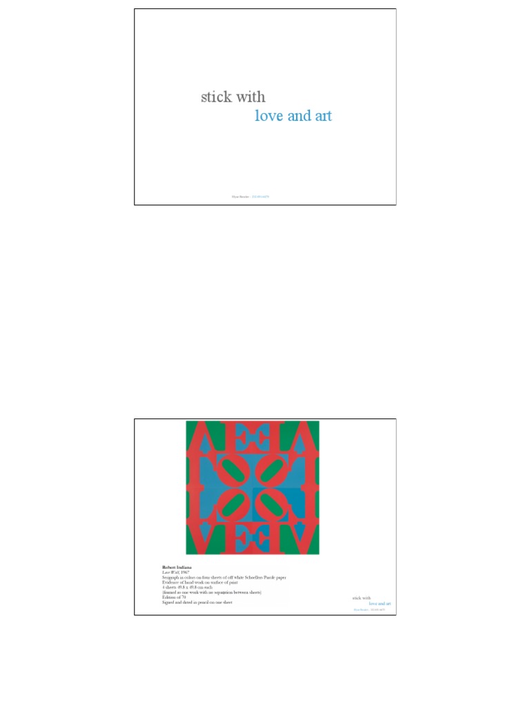 Love and Art Collection by Elyse Ressler | PDF | American Artists ...