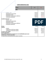 Tarifs Municipaux 2022 Salles