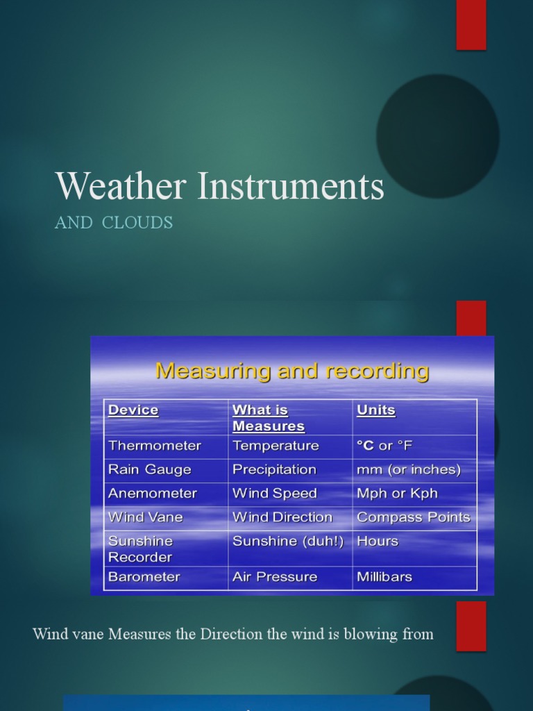 Weather Instruments PDF