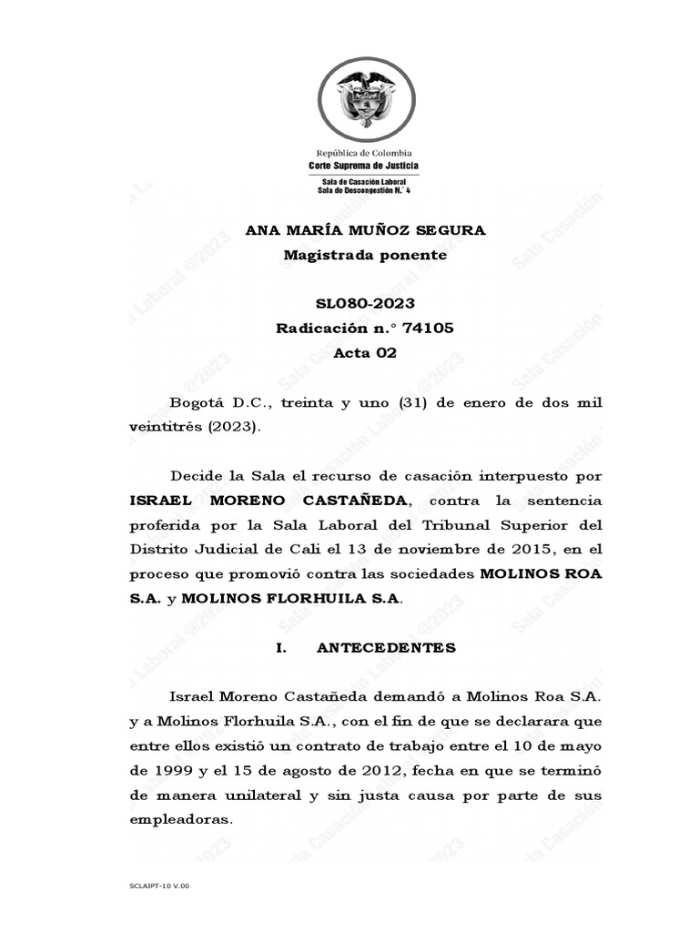SL080 2023 | Descargar gratis PDF | Sentencia (ley) | Ley procesal