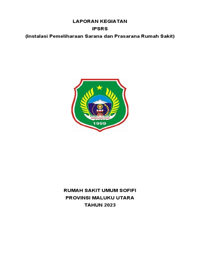Laporan Kegiatan IPSRS RSU Sofifi 2023 | PDF
