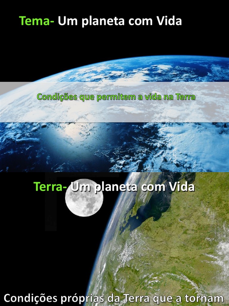 Condições de Vida Na Terra | PDF | Terra | Oxigênio