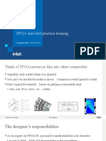 FPGA Area Best Practice Training: Gregg Baeckler - 07-20-2022