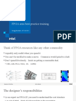 FPGA area best practice training