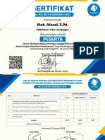 Moh. Afandi, S.Pd. - SDN Mlancu 2 Kec. Kandangan - Sertifikat Diklat Kurikulum Prototipe 32 JP